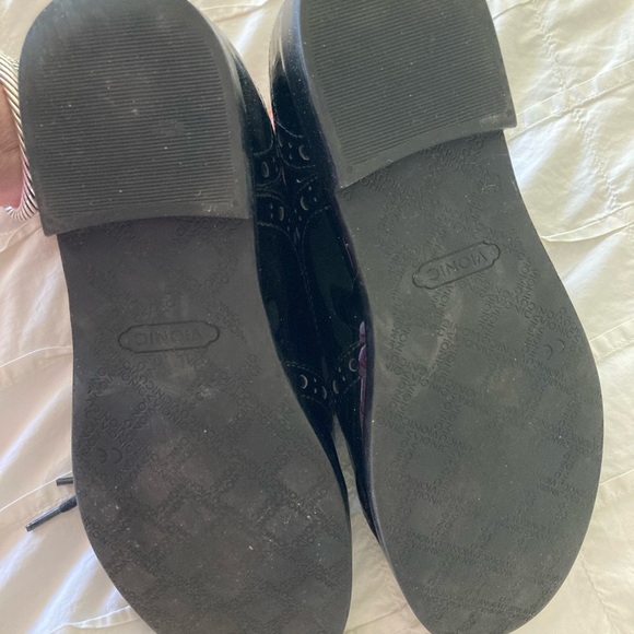 VIONIC HADLEY OXFORD Black Patent Shiny Dress Shoes Wingtip ORTHAHEEL - Picture 14 of 14